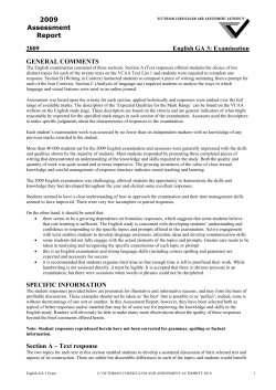 2009 Assessment Report