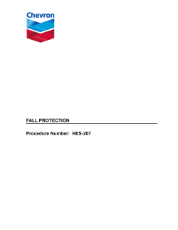 Fall Protection - Chevron Pipe Line Company