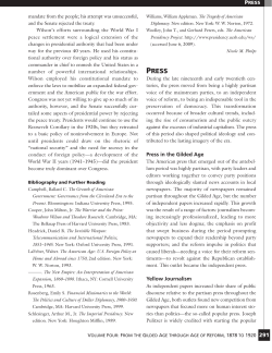 Press in the Gilded Age Yellow Journalism