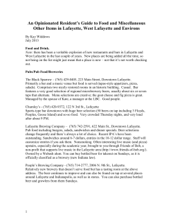 Lafayette Restaurant Guide