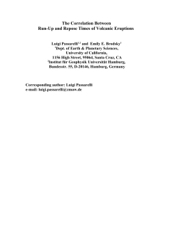 The Correlation Between Run-Up and Repose Times of Volcanic