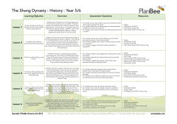 Shang Dynasty Overview