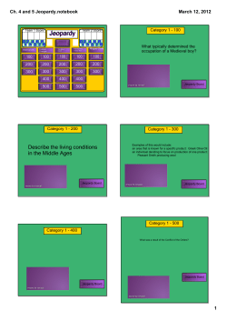Ch. 4 and 5 Jeopardy.notebook