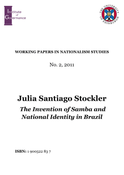 The Invention of Samba and National Identity in Brazil