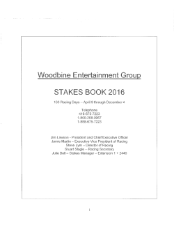 Ontario Fashion Stakes - Grade III