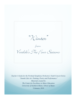 "Winter". - Portland Symphony Orchestra