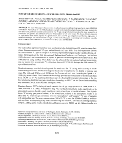 INTCAL98 RADIOCARBON AGE CALIBRATION, 24,000