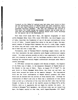 INTRODUCTION Inasmuch as his [Akbar`s] exalted sons had taken