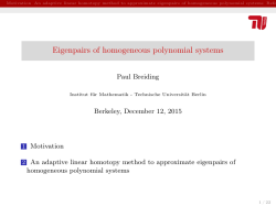 Eigenpairs of homogeneous polynomial systems