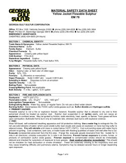 MATERIAL SAFETY DATA SHEET Yellow Jacket