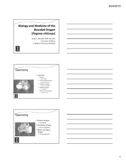 Taxonomy Taxonomy - University of Illinois College of Veterinary