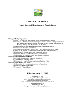 2016 Land Use and Development Regulations