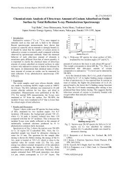 Chemical-state Analysis of Ultra-trace Amount of Cesium Adsorbed
