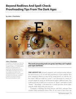 Beyond Redlines and Spell-Check: Proofreading Tips From the Dark