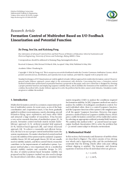 Formation Control of Multirobot Based on I/O Feedback