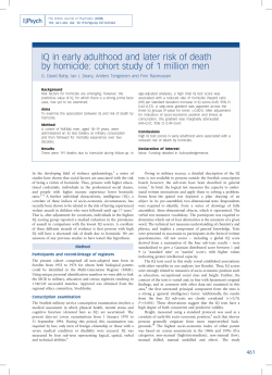IQ in early adulthood and later risk of death by homicide