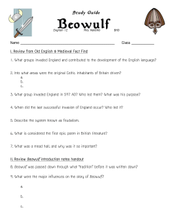 Study Guide - Mrs. Nollette`s English classes