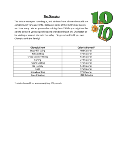 The Olympics - Get Healthy Clark County