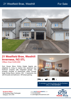 For Sale 21 Westfield Brae, Westhill 21 Westfield