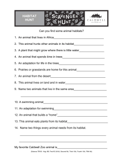 habitat hunt - Caldwell Zoo