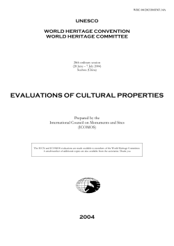English - UNESCO World Heritage Centre