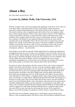 film reviews - University of Nottingham