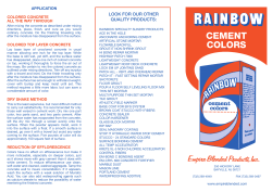 cement colors - Glenwood Mason
