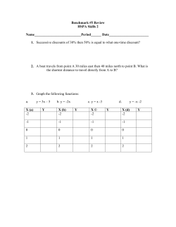 Benchmark #5 Review HSPA Skills 2