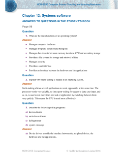 Chapter 12: Systems software
