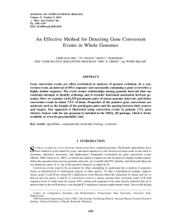 An Effective Method for Detecting Gene Conversion Events in Whole