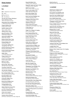 Dump Stations - Coastal Campers