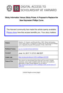 Sticky Information Versus Sticky Prices