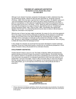 theories of landscape aesthetics