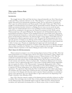 Tibet under Chinese Rule