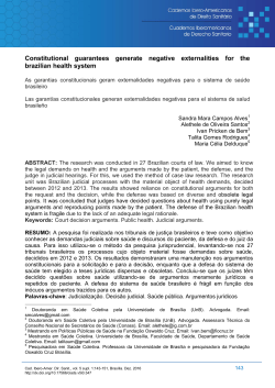 Constitutional guarantees generate negative externalities for the