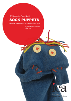 sock puppets - Institute of Economic Affairs