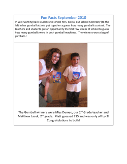 Fun Facts September 2010 - Greater Works Christian School