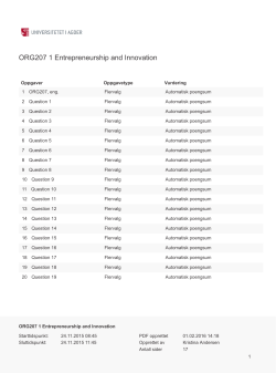 ORG207 1 Entrepreneurship and Innovation