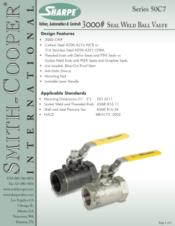 3000# Seal Weld Ball Valve