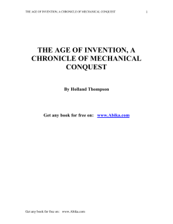 The Age of Invention
