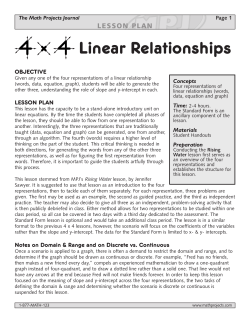 4 x 4 - The Math Projects Journal