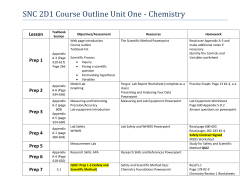 Chemistry - TeacherWeb