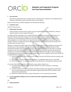 Adoption and Integration Program Use Case Documentation