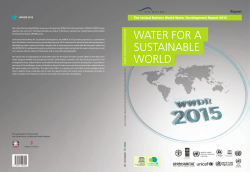 The United Nations world water development report 2015: water for