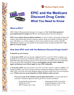EPIC and the Medicare Discount Drug Cards