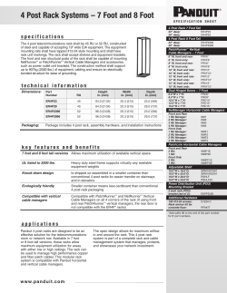 4 Post Rack Systems – 7 Foot and 8 Foot