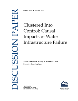 Causal Impact of Water Infrastructure Failure