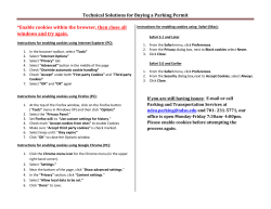 Technical Solutions for Buying a Parking Permit