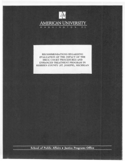 RECOMMENOATIO.`\S REGARDI G EVALUATIO~ OF THE DfPACT