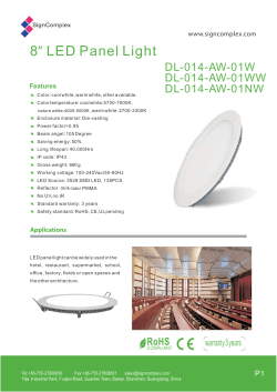 8&rdquo; LED Panel Light